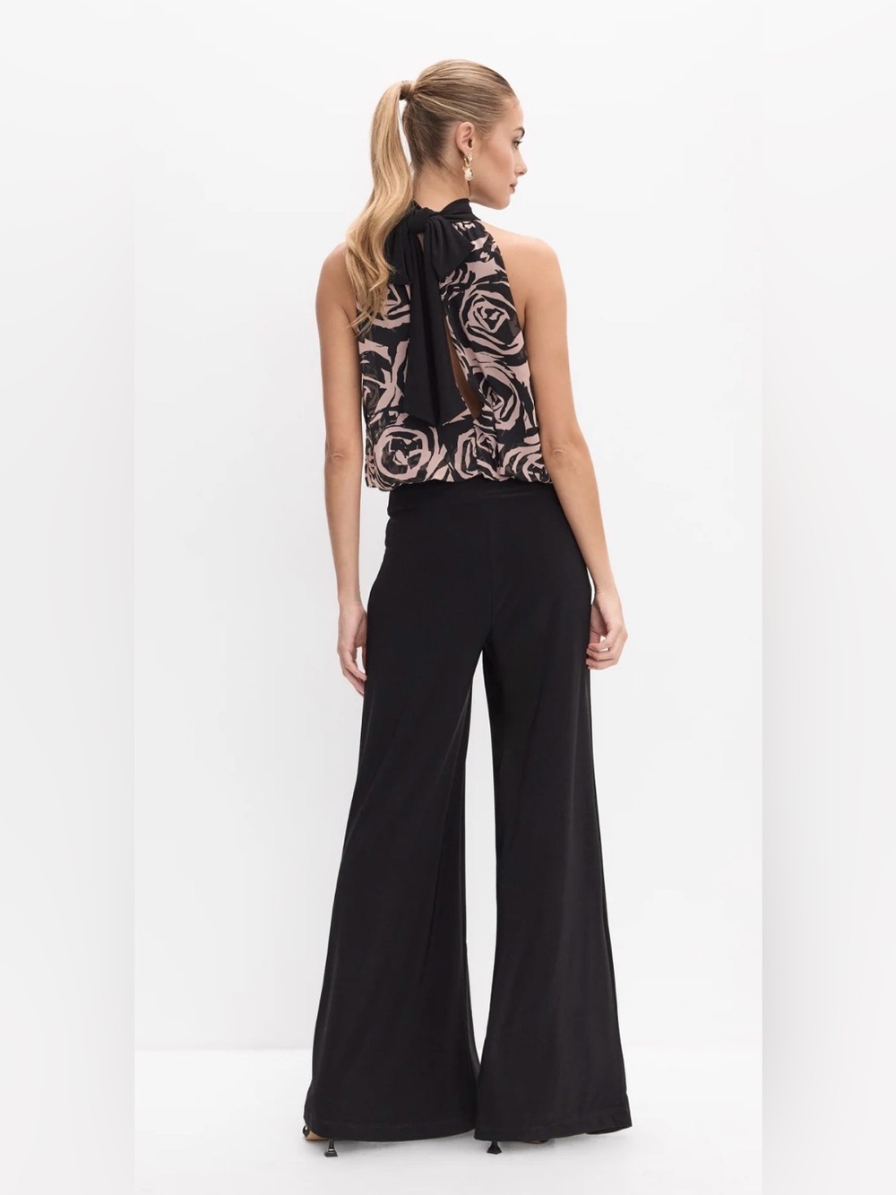Rose Halter Neck Jumpsuit